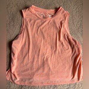 All in Motion Orange Sleeveless Crop Muscle Tee